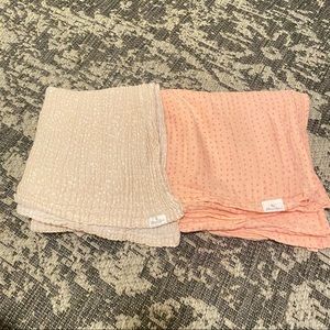 Oliver and rain baby swaddles